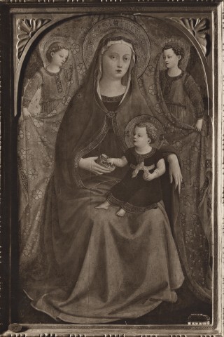 Moreno — Guido di Pietro (Beato Angelico), bottega - sec. XV - Madonna con Bambino e due angeli — insieme